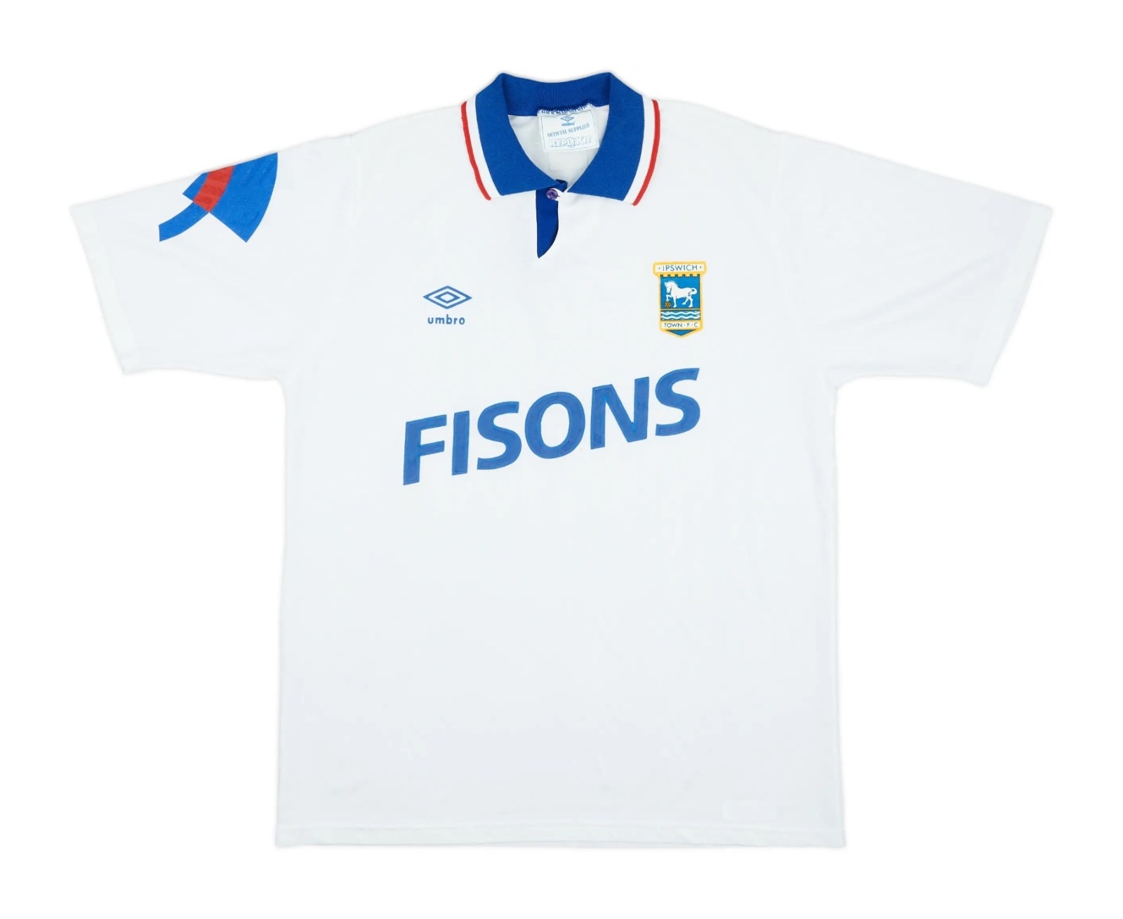 Segunda equipación de Ipswich Town 91-92