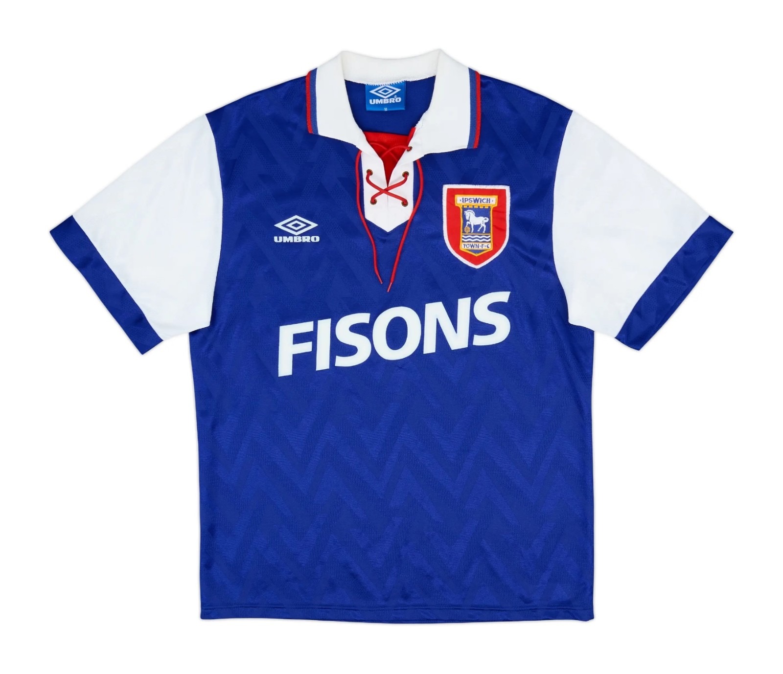 Primera equipación de Ipswich Town 92-93