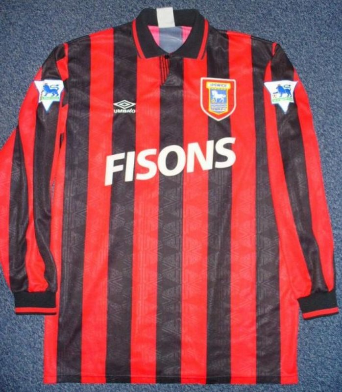 Tercera equipación de Ipswich Town 92-93