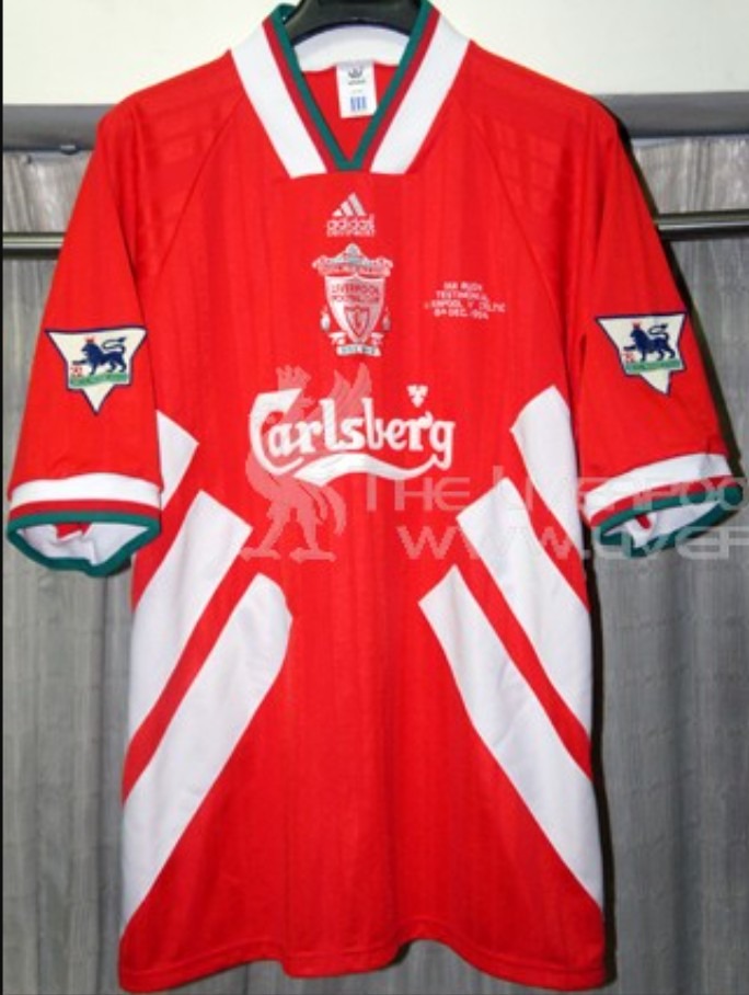 Primera equipación de Liverpool FC 94-95