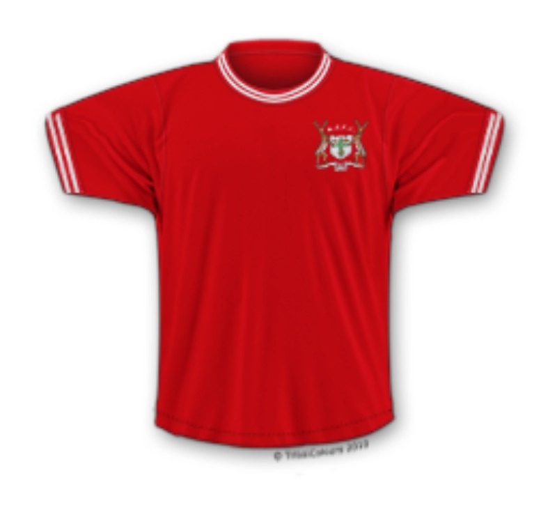 Primera equipación de Nottingham Forest 70-71