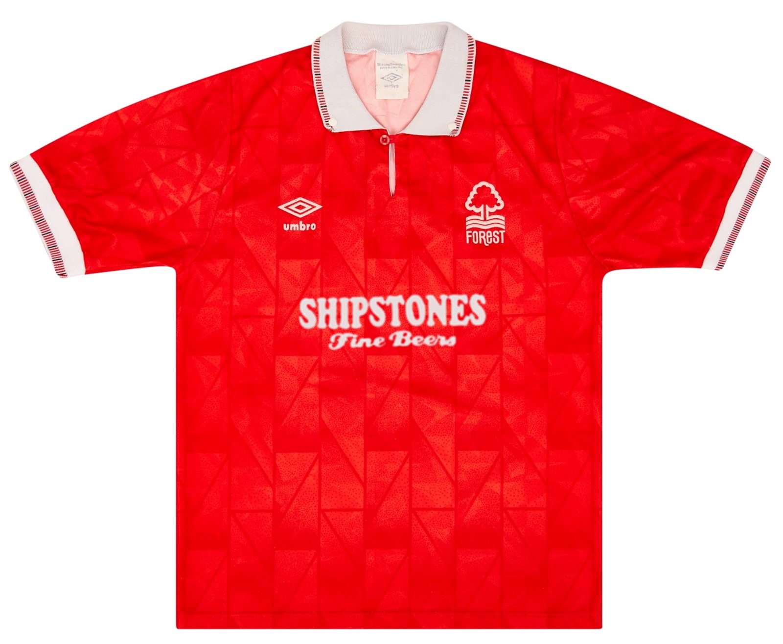 Primera equipación de Nottingham Forest 90-91