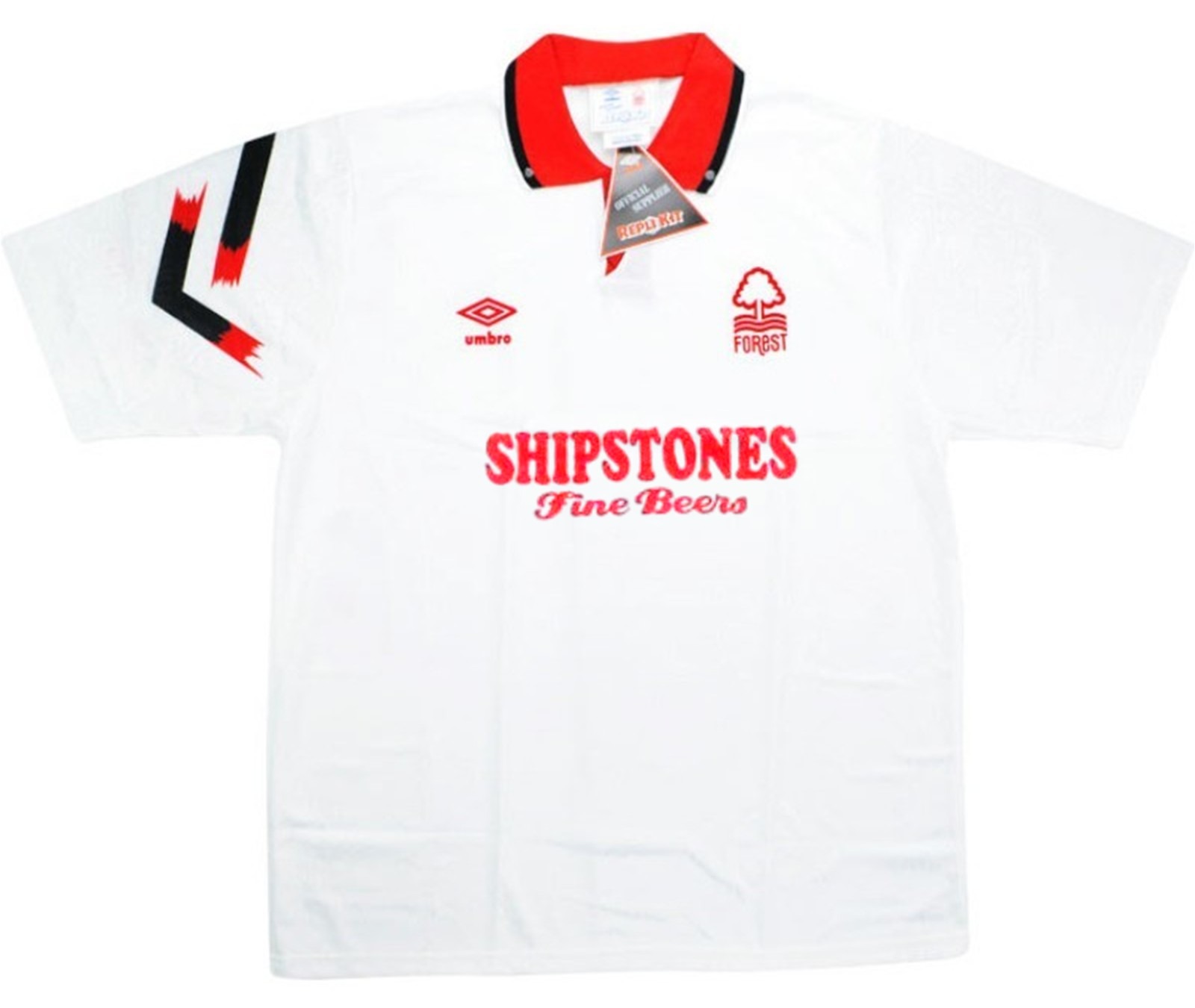 Segunda equipación de Nottingham Forest 91-92