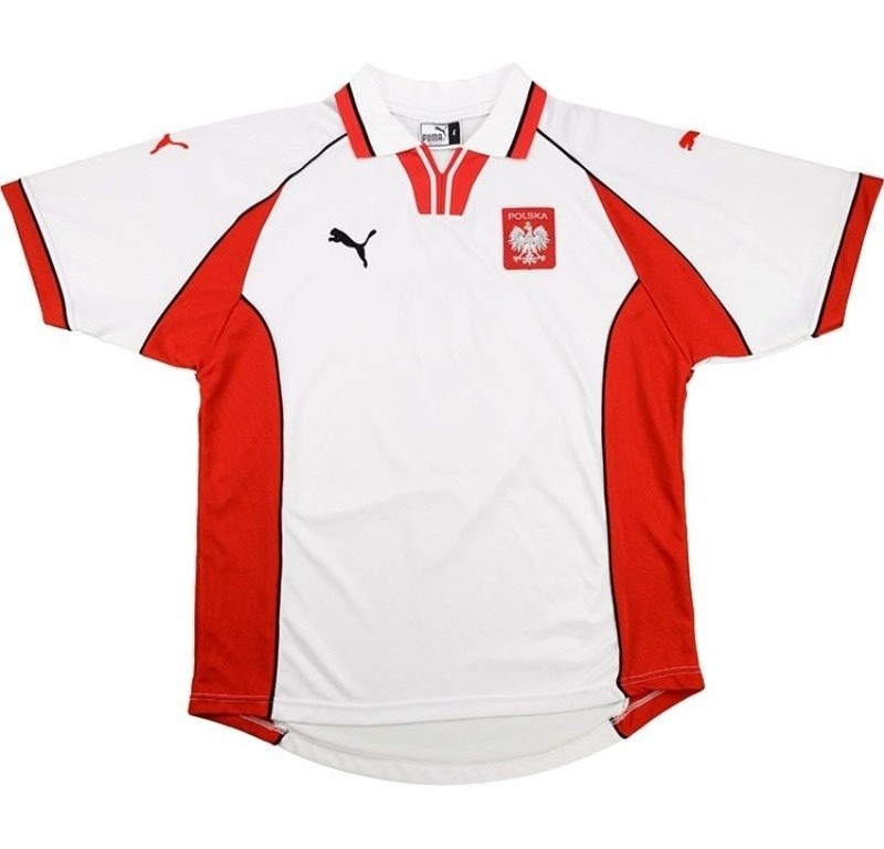 Primera equipación de Poland 1999