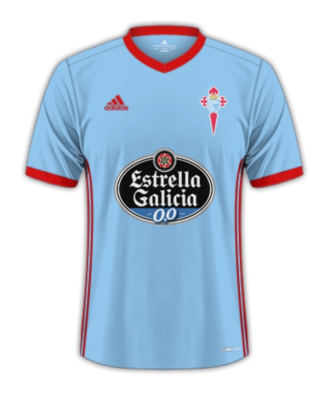 Primera equipación de RC Celta de Vigo 17-18