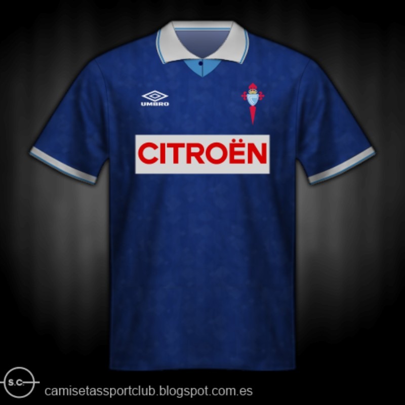 Segunda equipación de RC Celta de Vigo 92-93