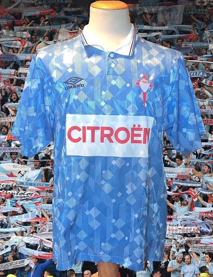 Primera equipación de RC Celta de Vigo 92-93