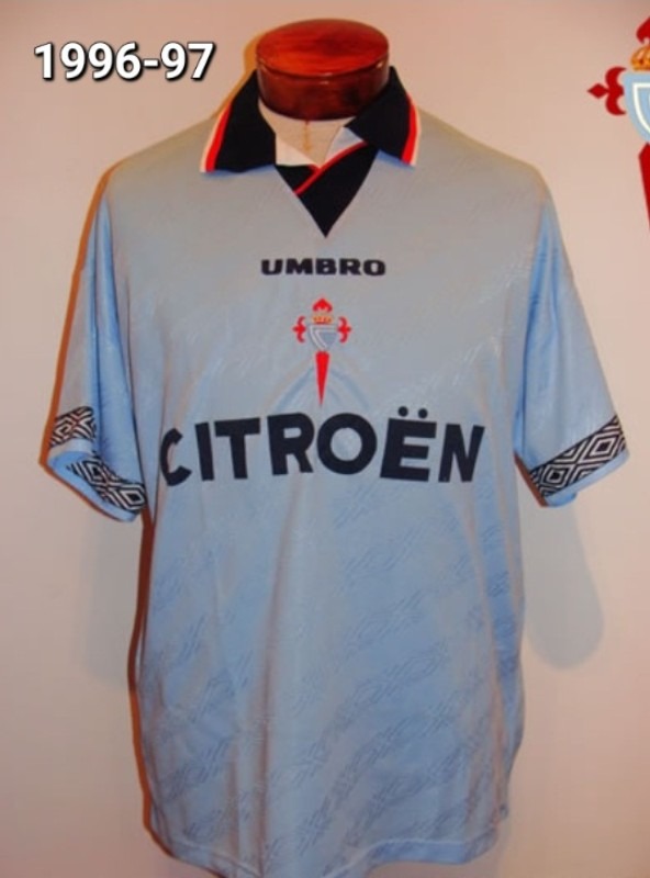 Primera equipación de RC Celta de Vigo 96-97