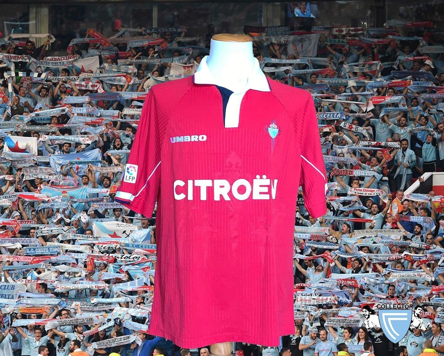 Segunda equipación de RC Celta de Vigo 97-98
