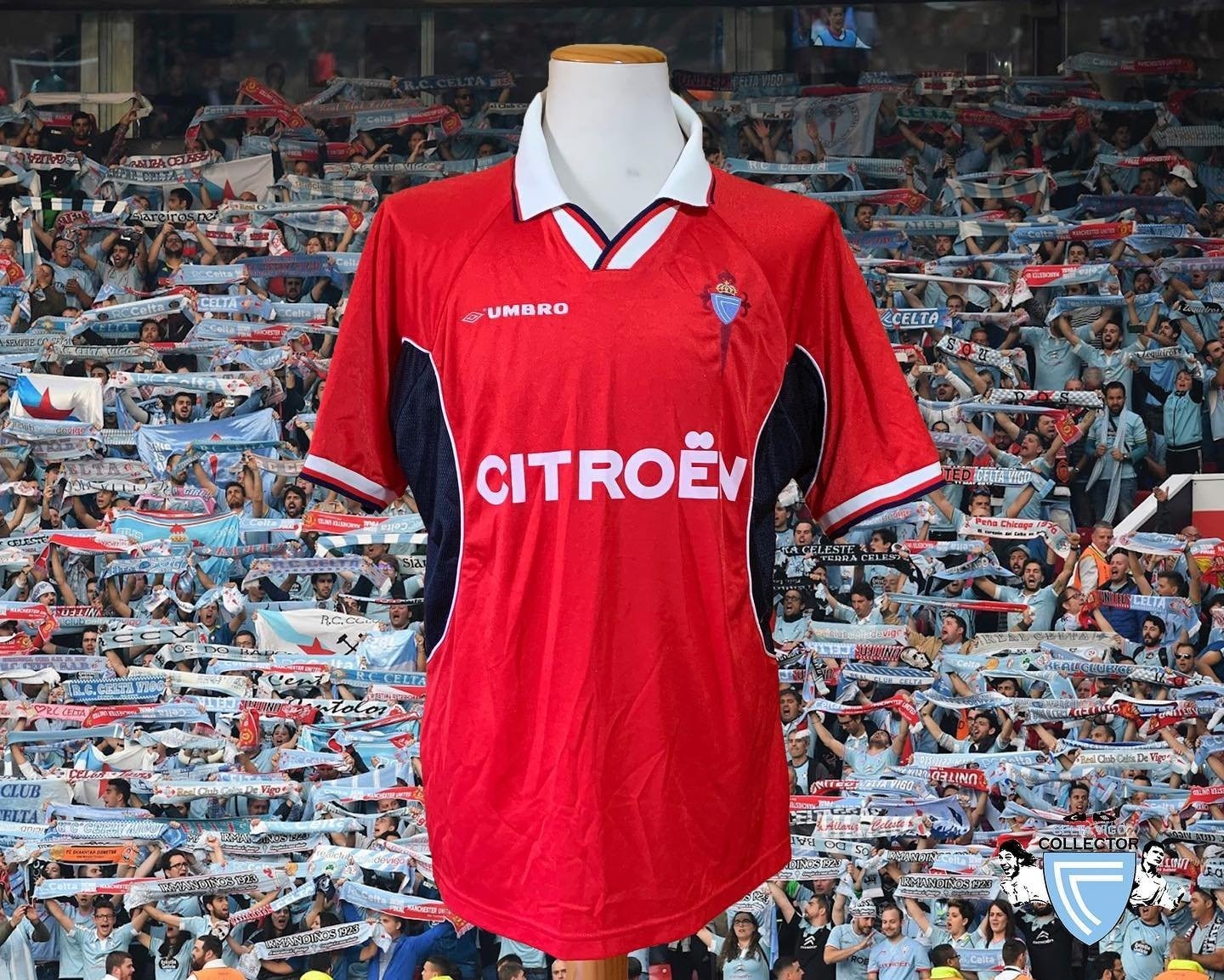 Segunda equipación de RC Celta de Vigo 98-99