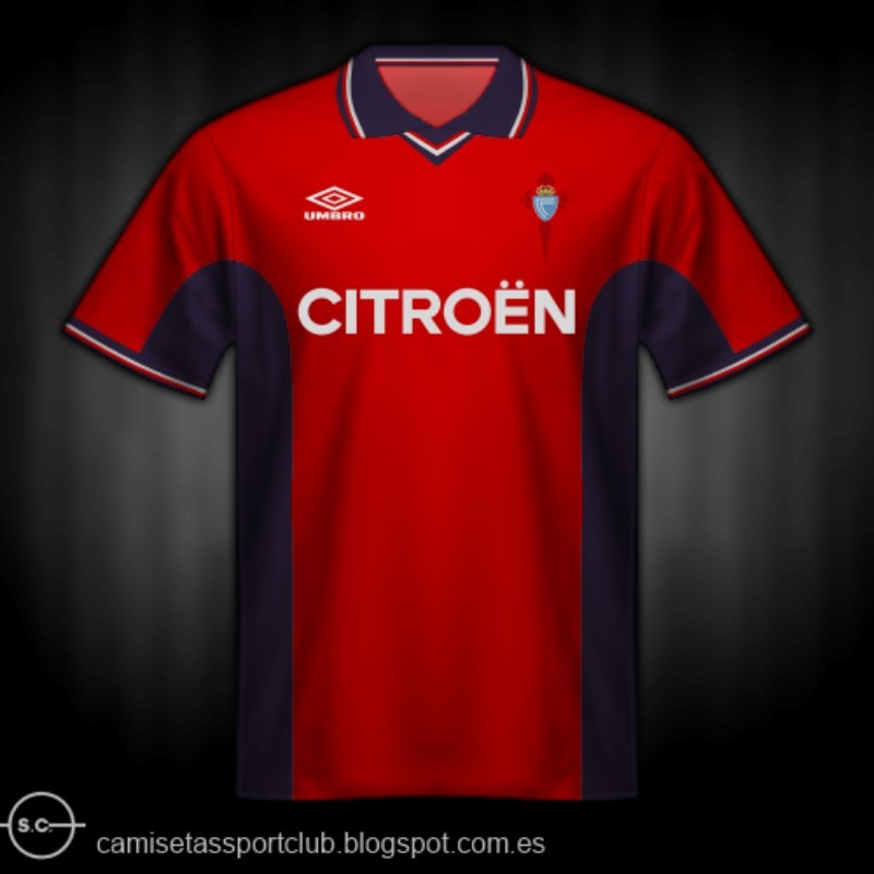 Segunda equipación de RC Celta de Vigo 99-00