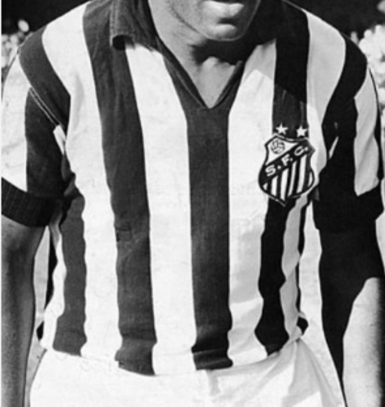 Segunda equipación de Santos FC 1964