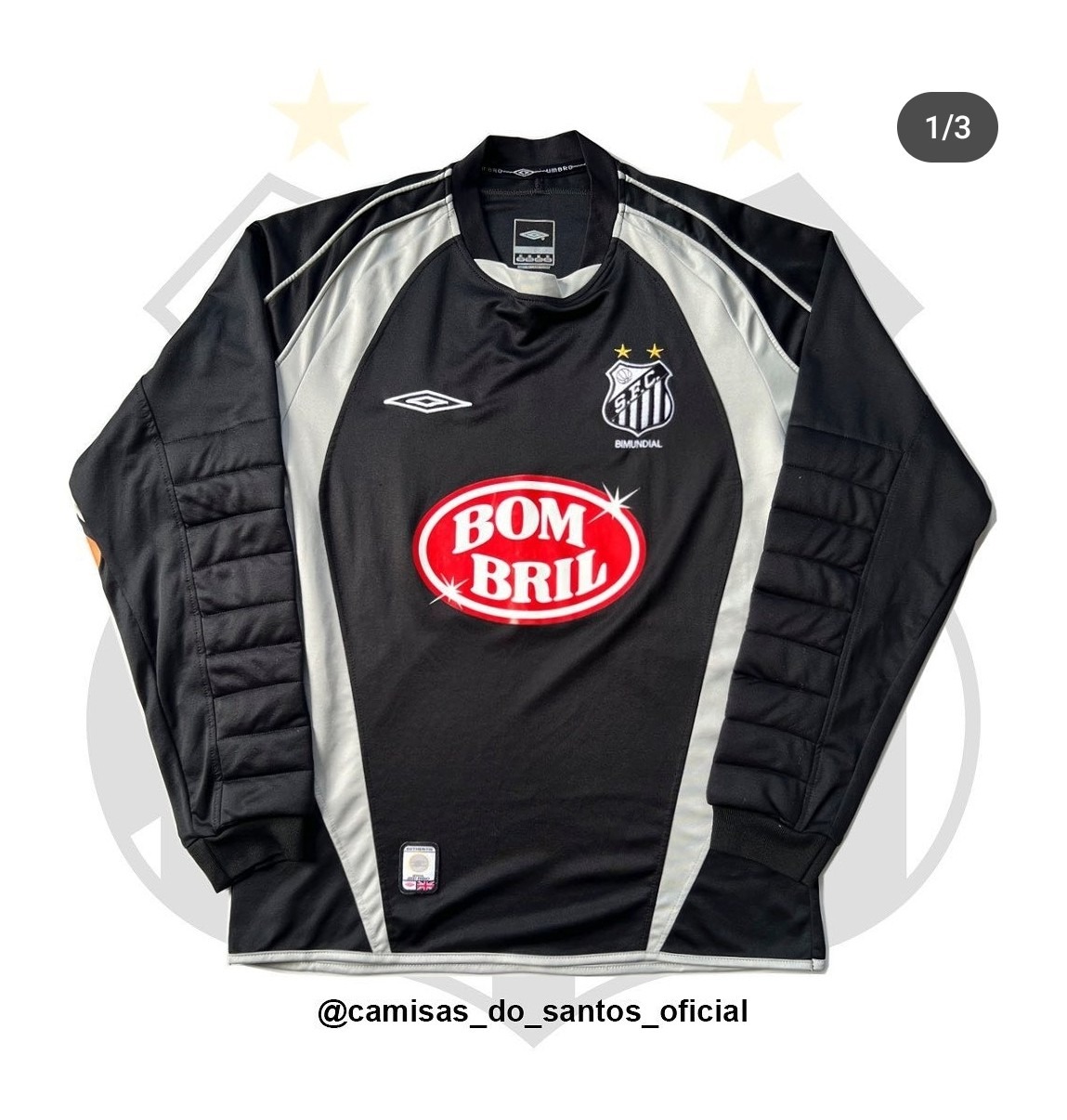 Equipación de portero de Santos FC 2004