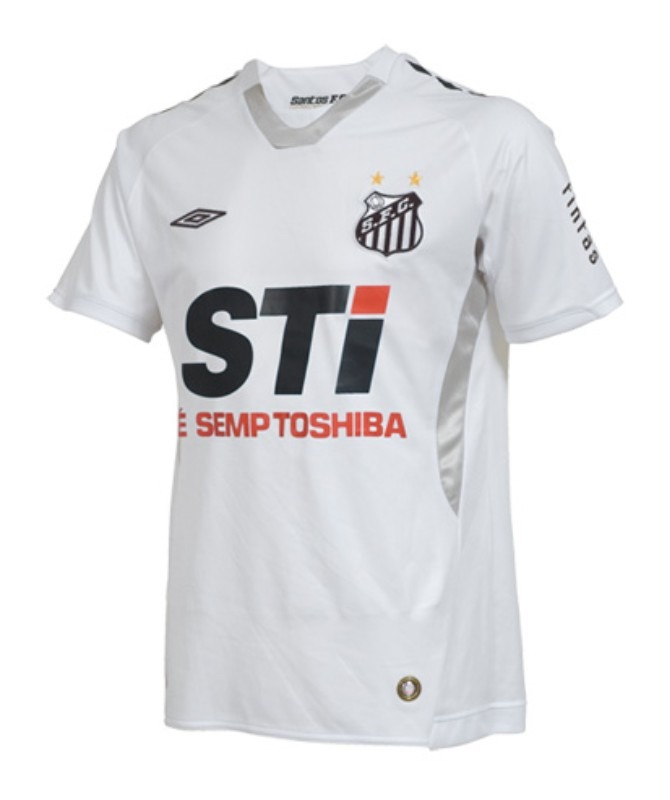 Primera equipación de Santos FC 2009