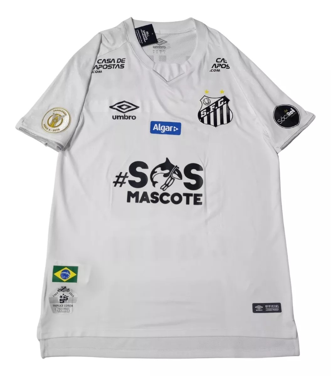 Primera equipación de Santos FC 2019