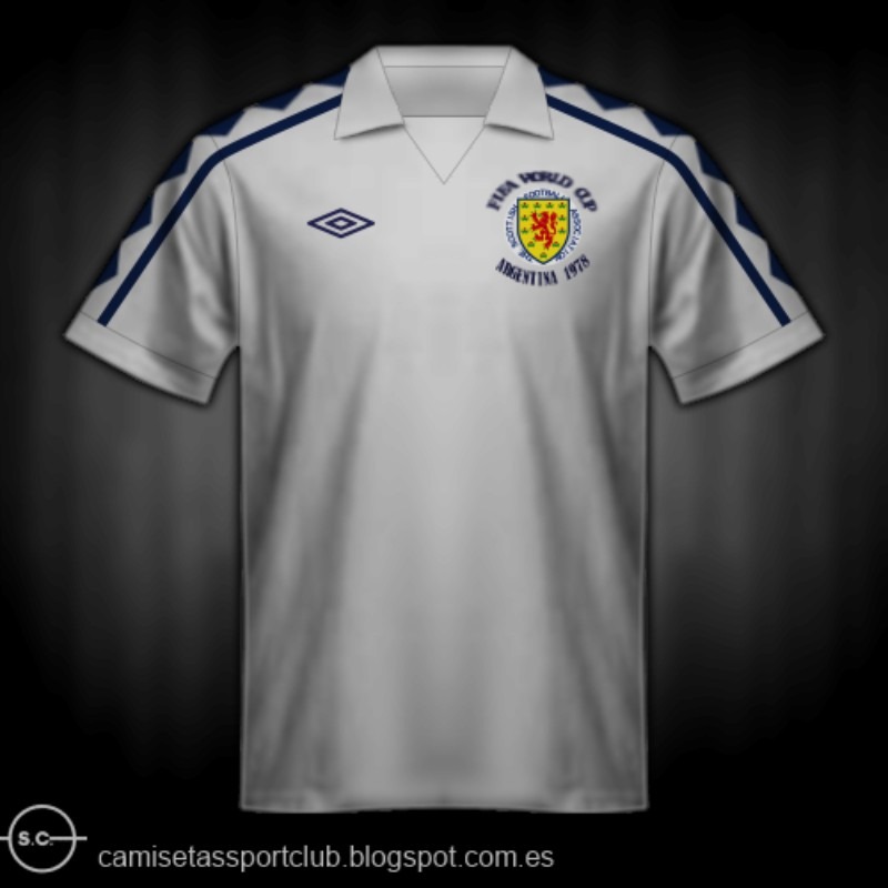 Segunda equipación de Scotland 1978