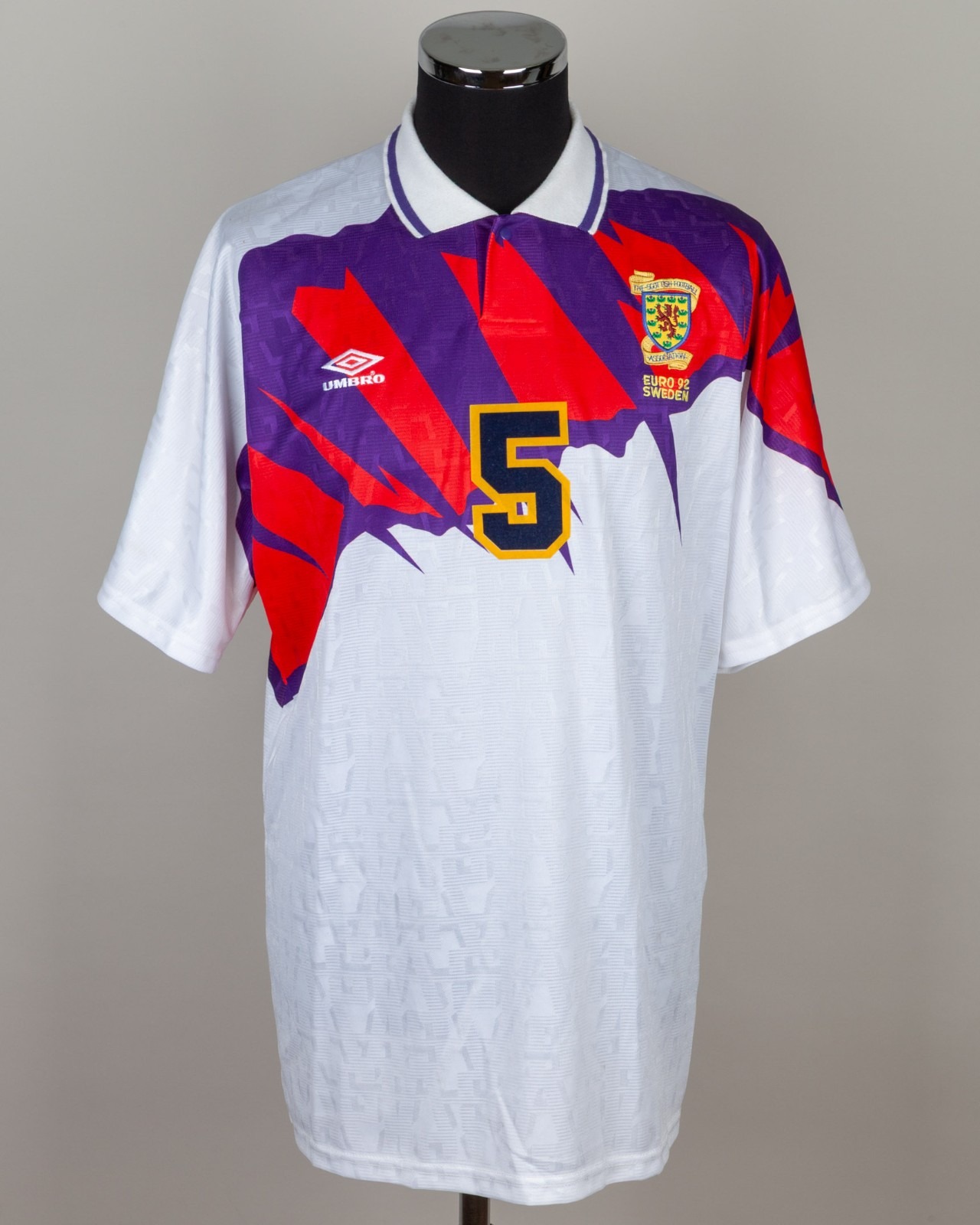 Segunda equipación de Scotland 1992