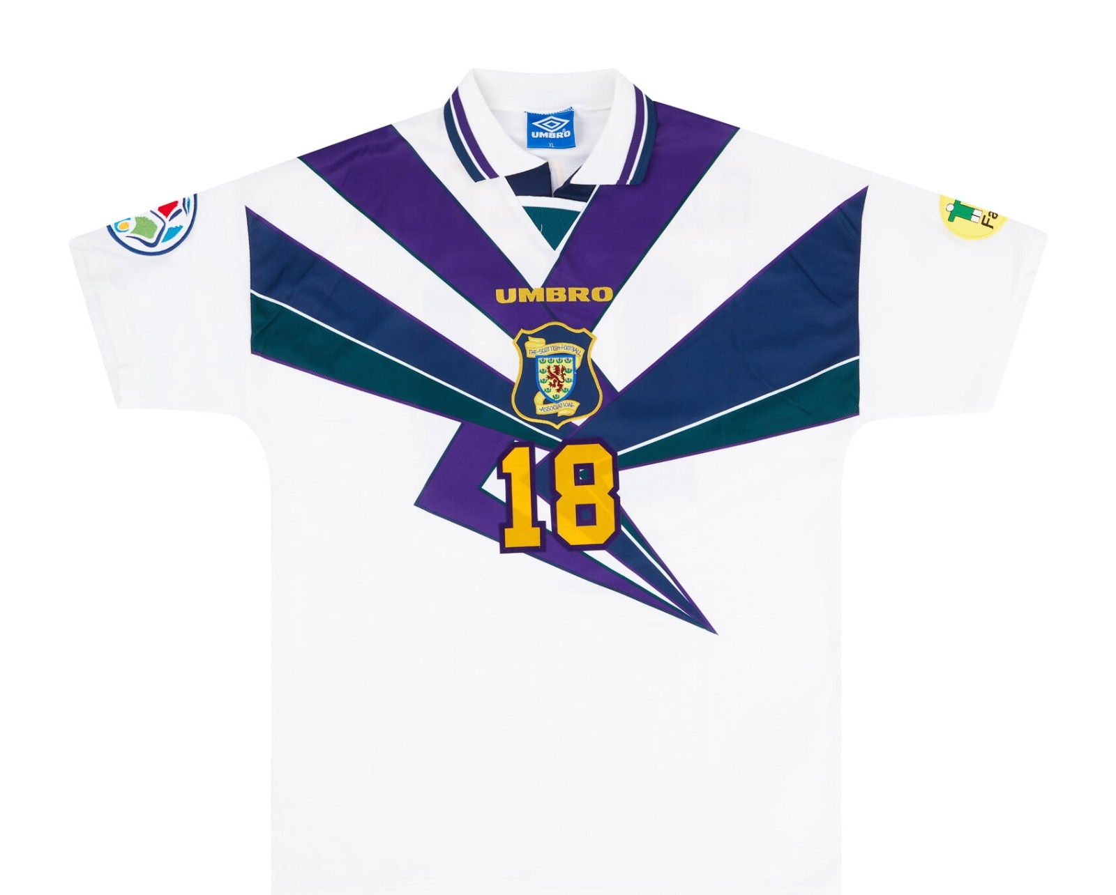 Segunda equipación de Scotland 1996