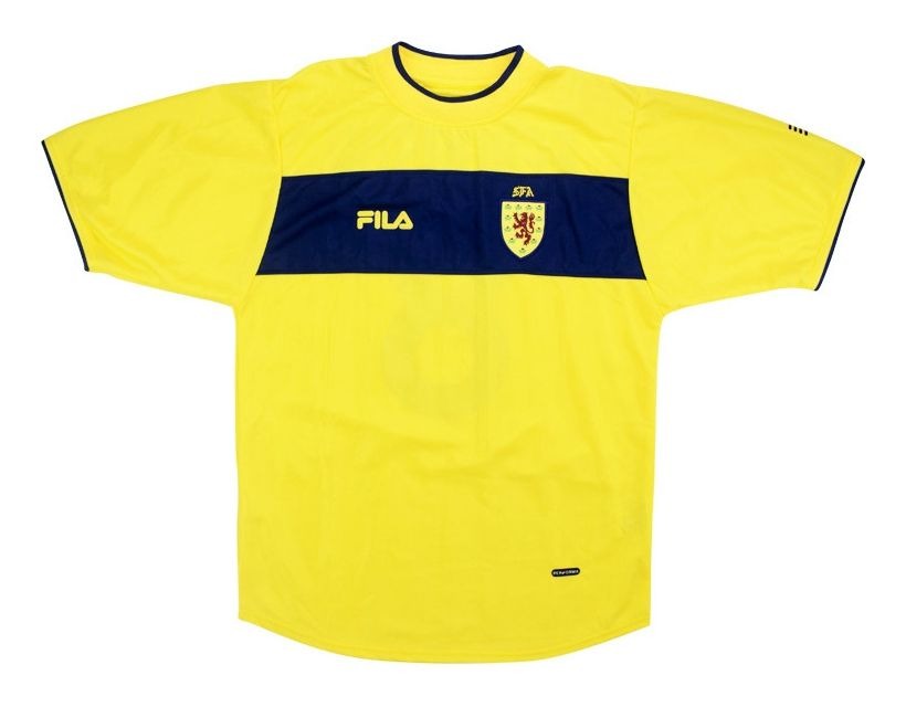 Segunda equipación de Scotland 2002