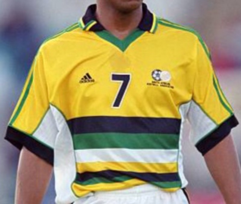 Tercera equipación de South Africa 1999