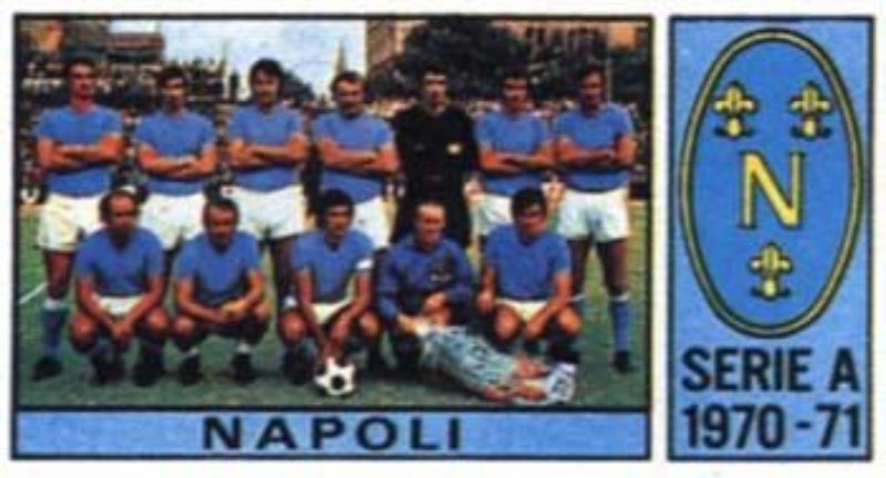 Primera equipación de SSC Napoli 70-71