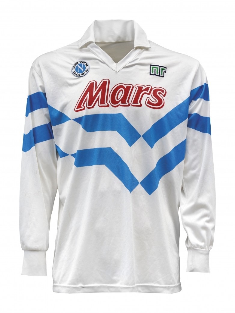 Segunda equipación de SSC Napoli 89-90