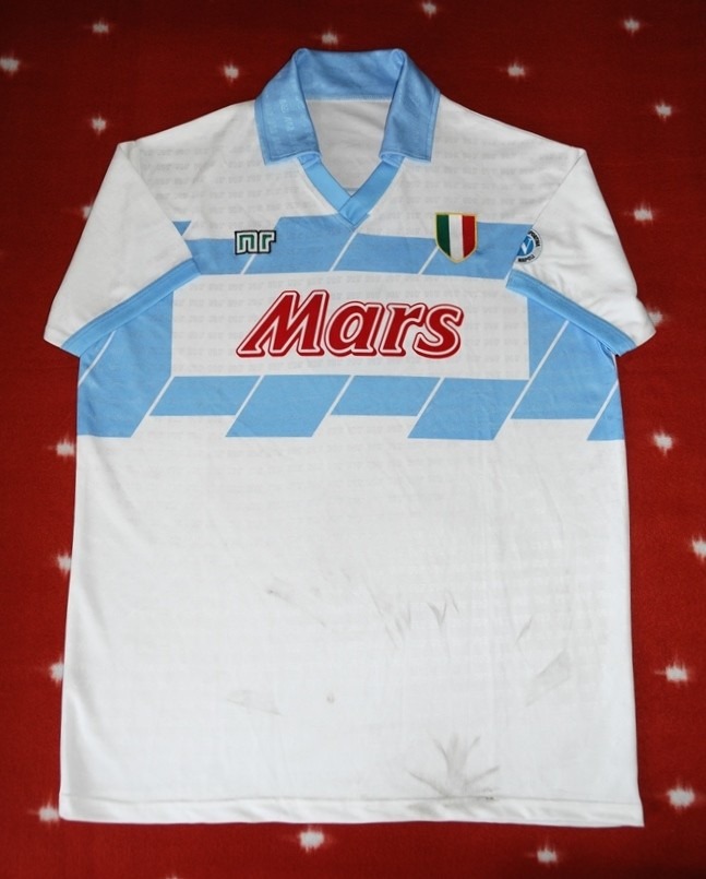 Segunda equipación de SSC Napoli 90-91