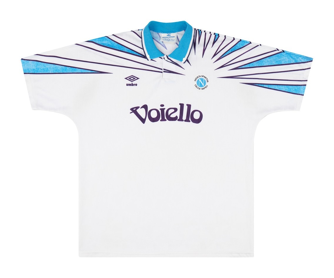 Segunda equipación de SSC Napoli 91-92