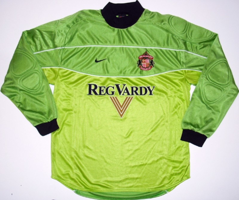 Equipación de portero de Sunderland AFC 01-02