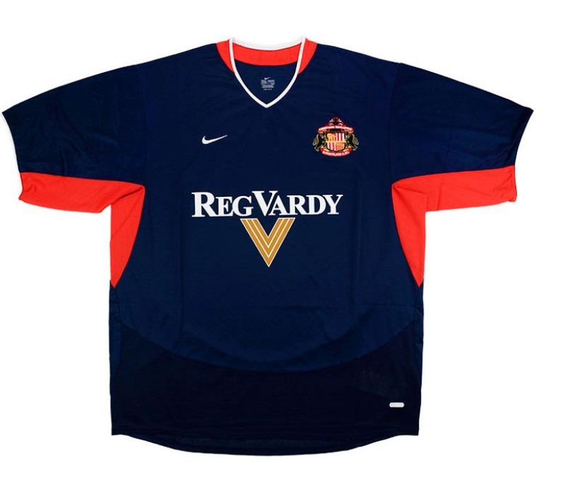 Segunda equipación de Sunderland AFC 03-04