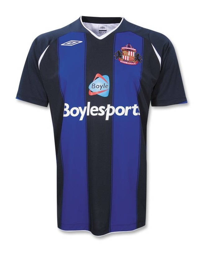 Segunda equipación de Sunderland AFC 08-09