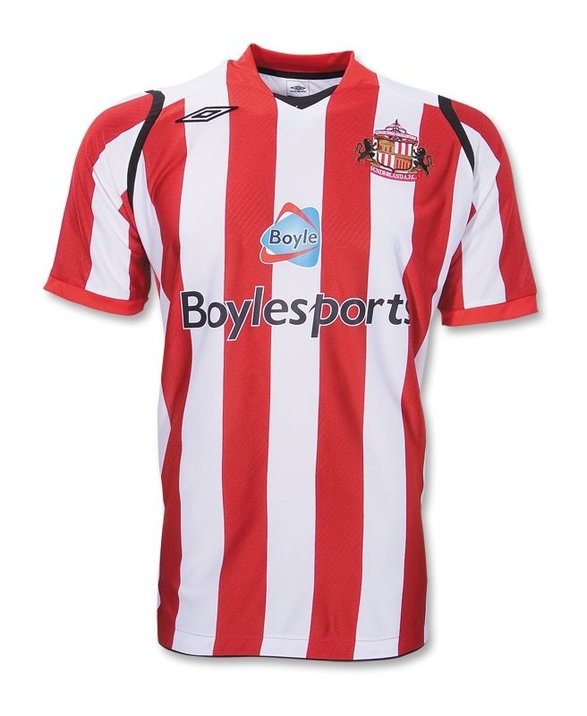 Primera equipación de Sunderland AFC 08-09