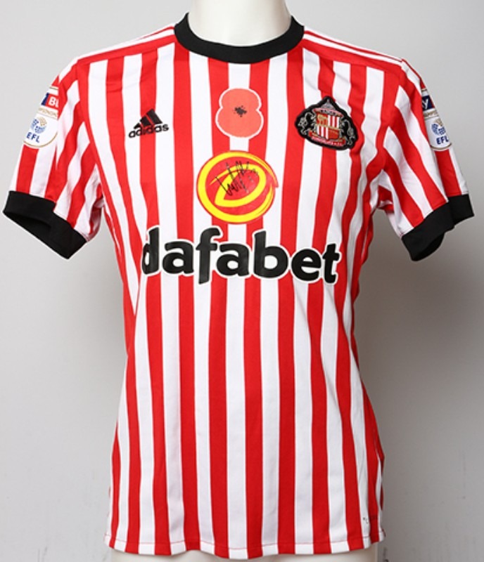 Primera equipación de Sunderland AFC 17-18