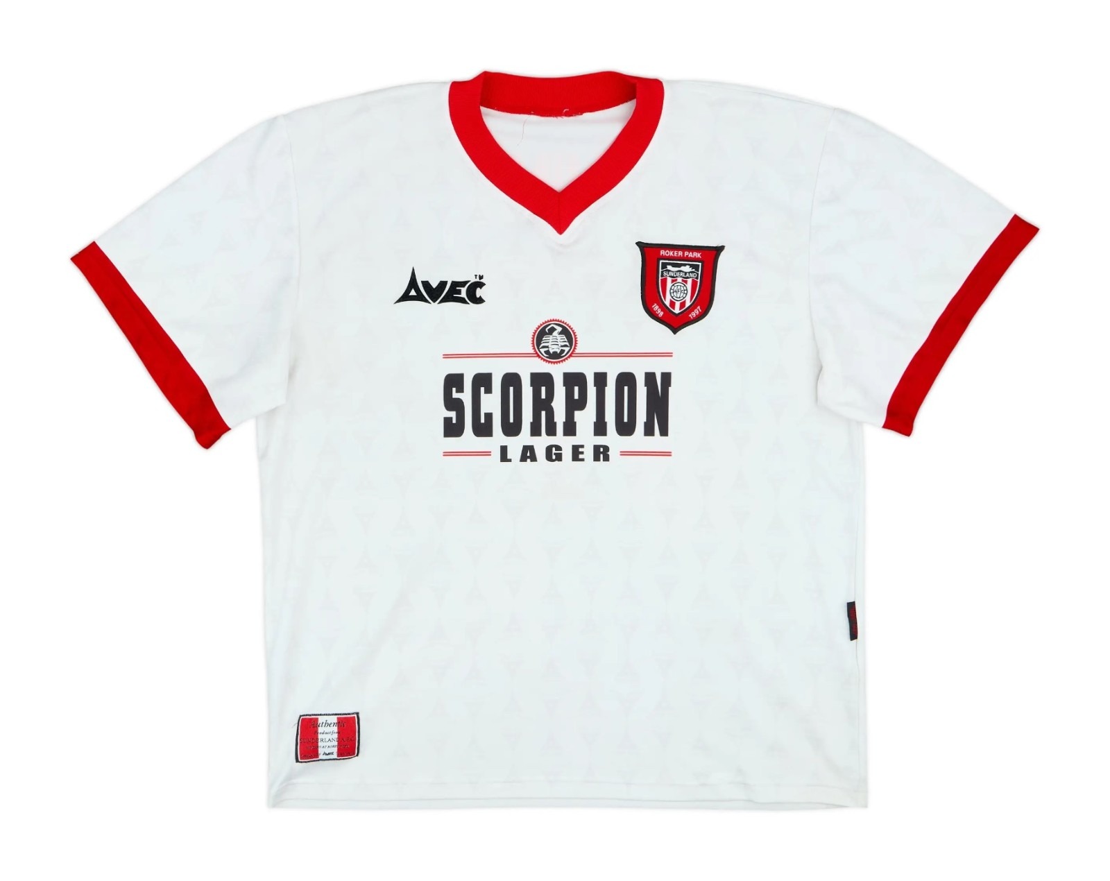 Segunda equipación de Sunderland AFC 96-97