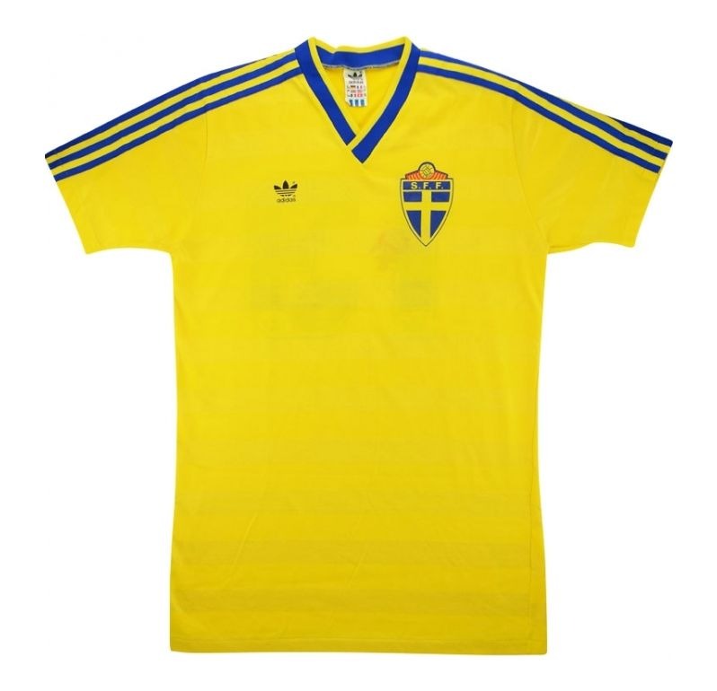 Primera equipación de Sweden 1986