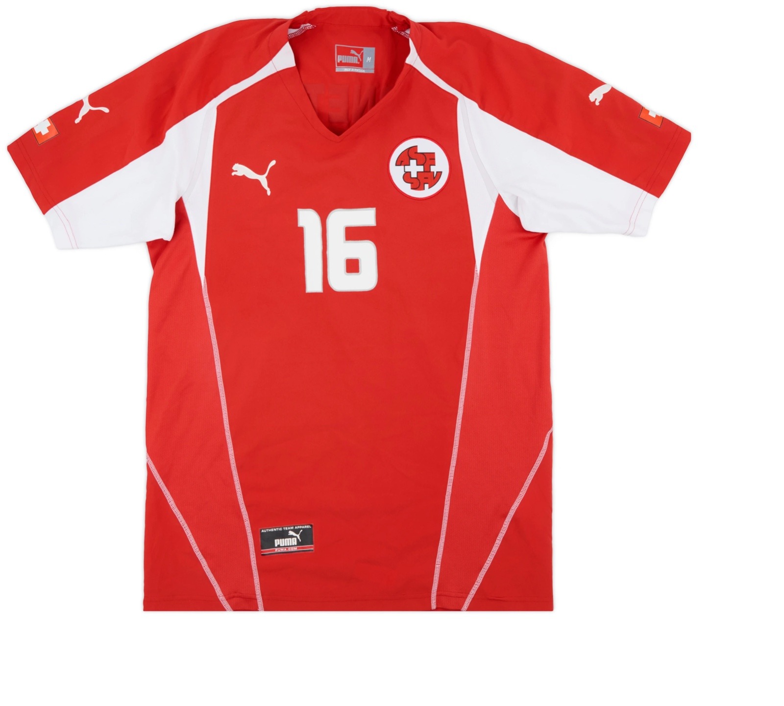 Primera equipación de Switzerland 2004