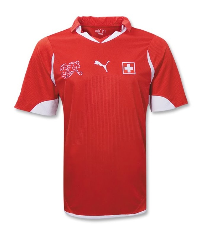 Primera equipación de Switzerland 2010