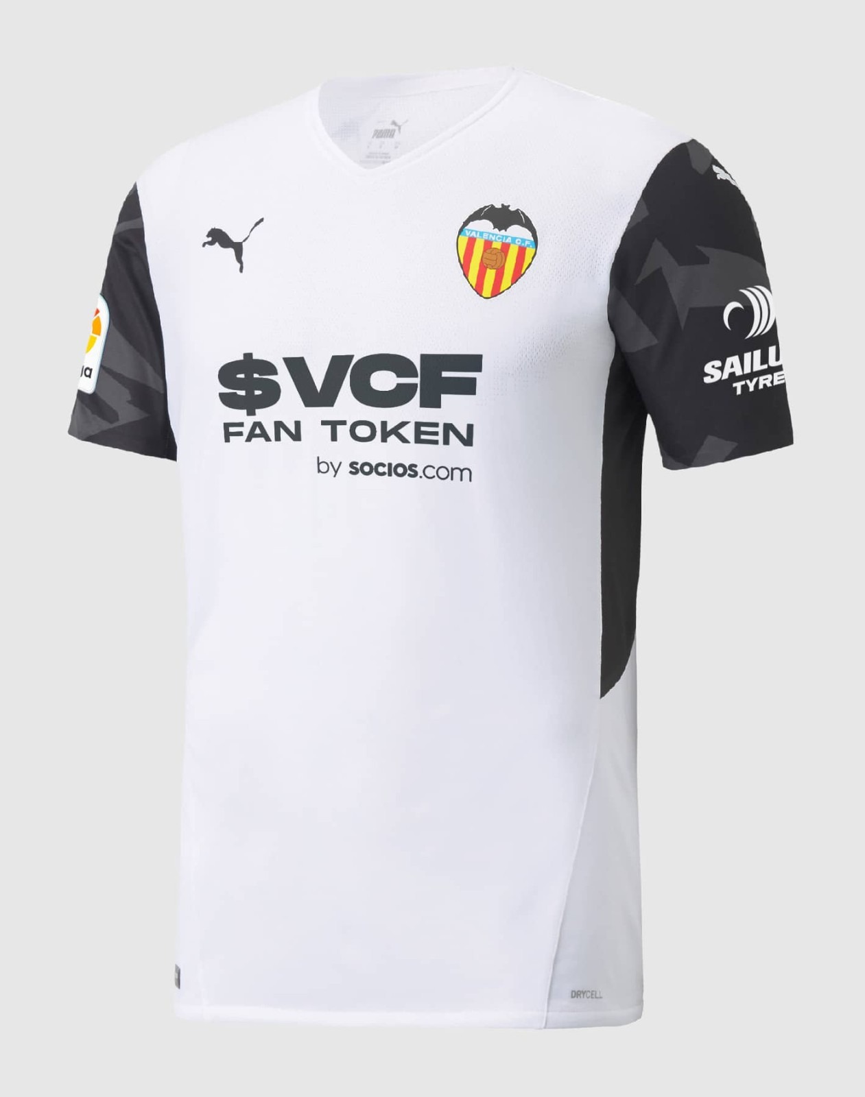 Primera equipación de Valencia CF 21-22