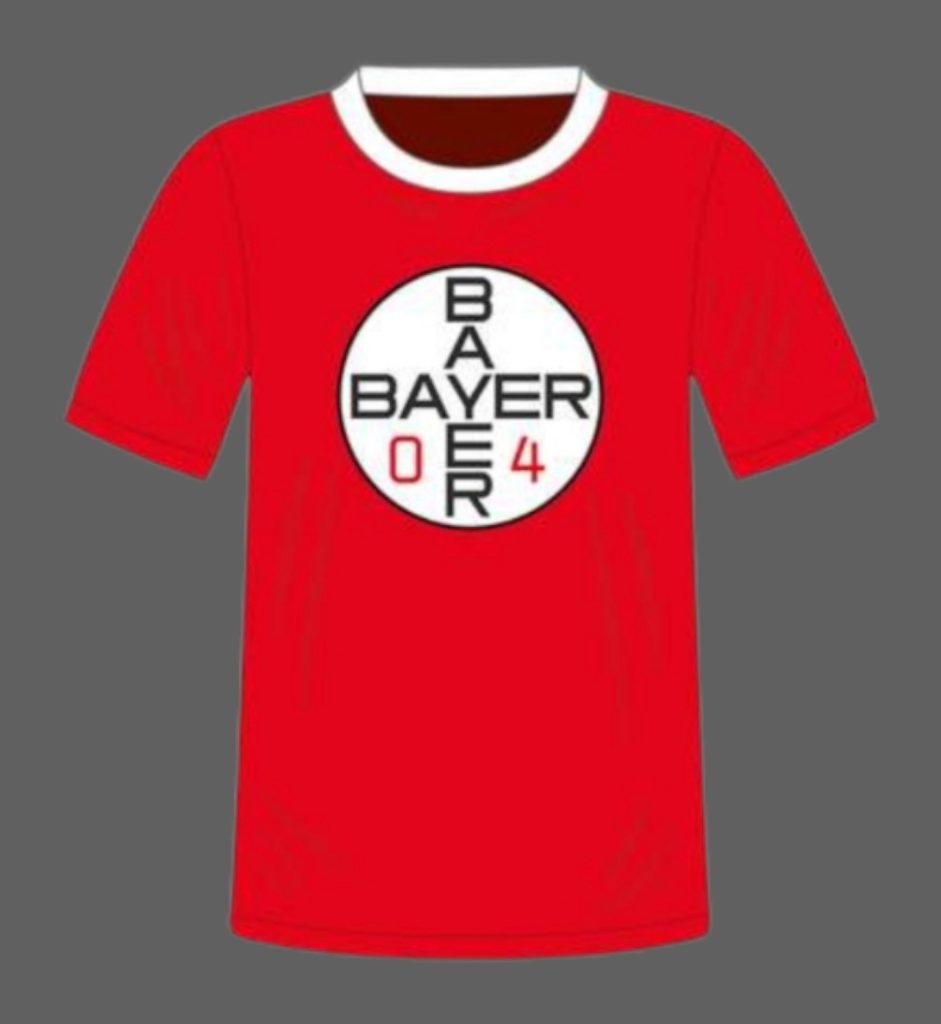 Primera equipación de Bayer Leverkusen 74-75