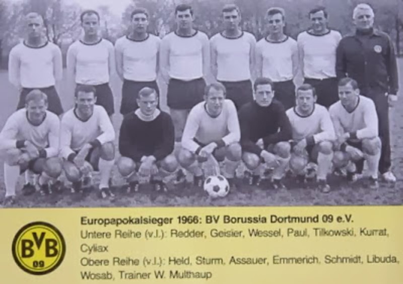 Primera equipación de Borussia Dortmund 66-67