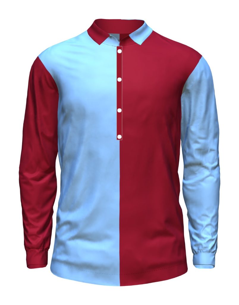 Primera equipación de Aston Villa 1893-94