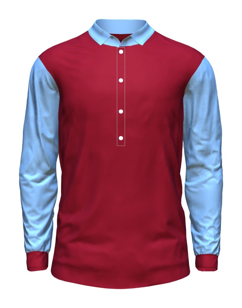 Primera equipación de Aston Villa 1893-94