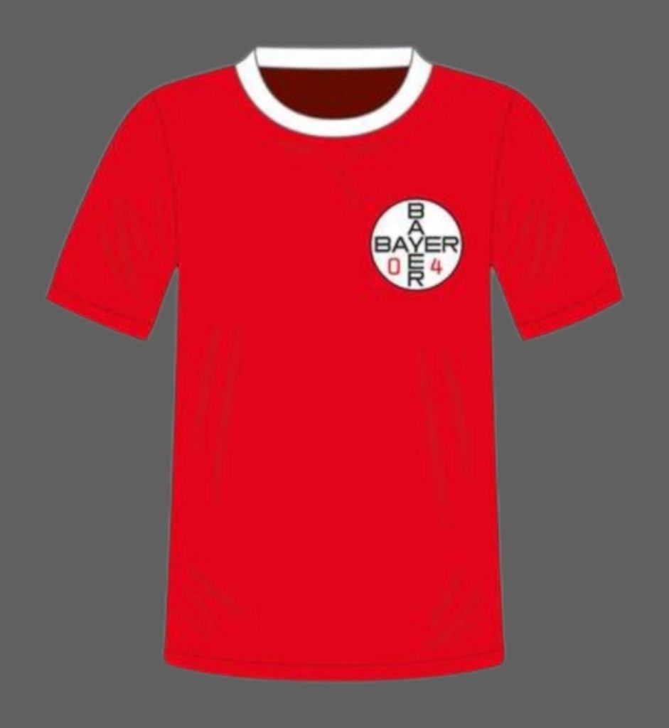 Primera equipación de Bayer Leverkusen 72-73