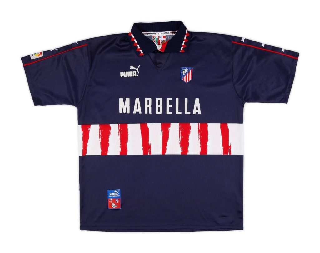 Segunda equipación de Atlético de Madrid 97-98