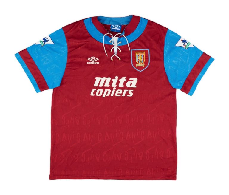 Imagen de Camiseta local de Aston Villa 1992-93