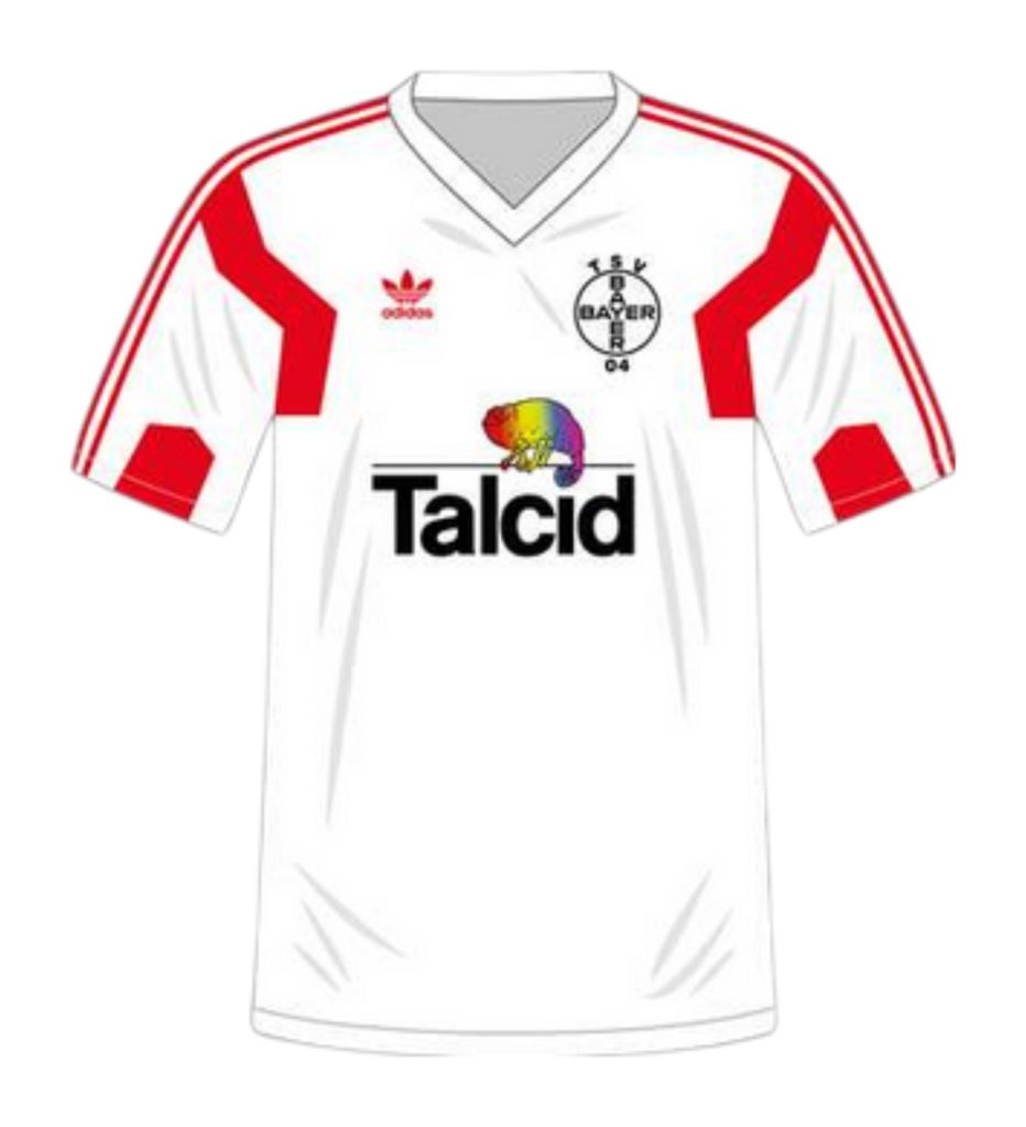 Segunda equipación de Bayer Leverkusen 91-92