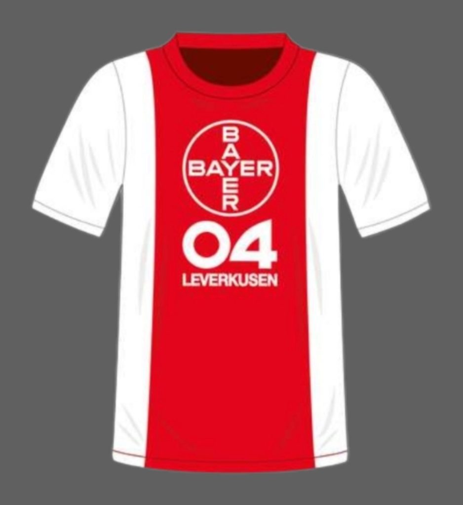 Primera equipación de Bayer Leverkusen 75-76