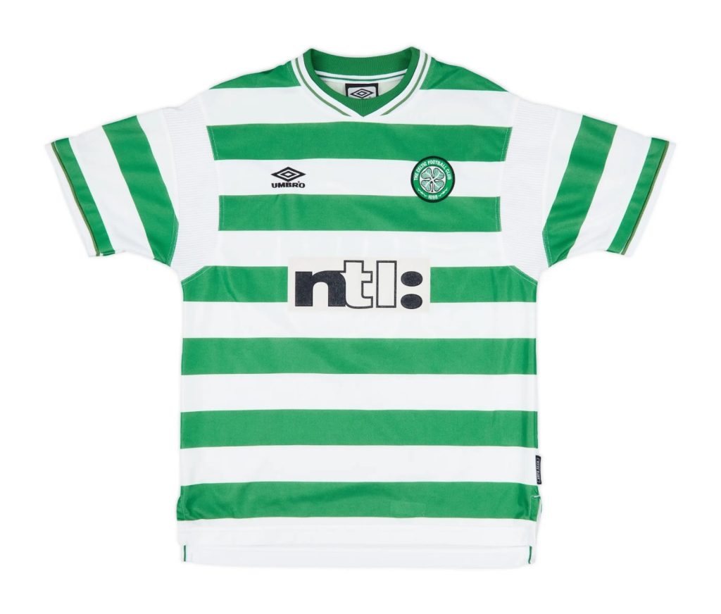 Primera equipación de Celtic 99-00