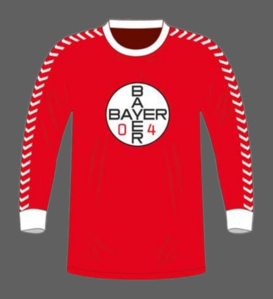 Primera equipación de Bayer Leverkusen 73-74