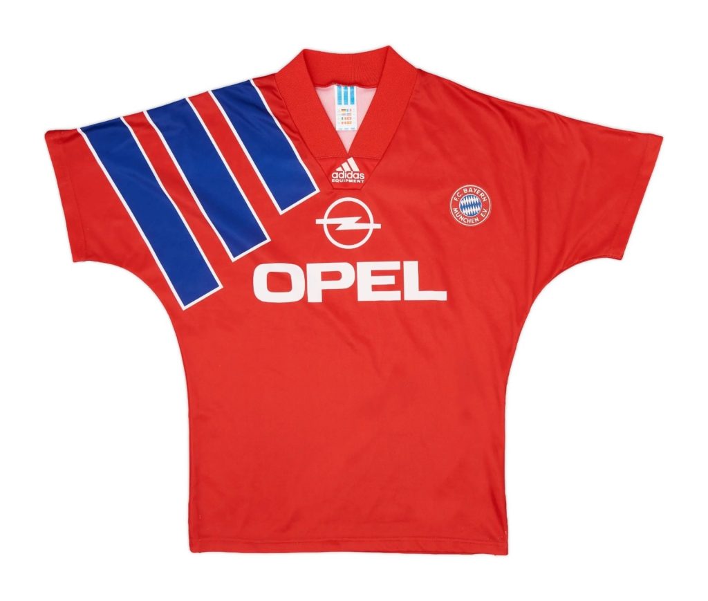 Primera equipación de Bayern Múnich 91-92